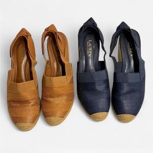 Two pairs of Ralph Lauren Espadrilles